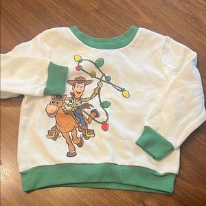Target Kids Sweatshirt with Woody and Bullseye - White and Green